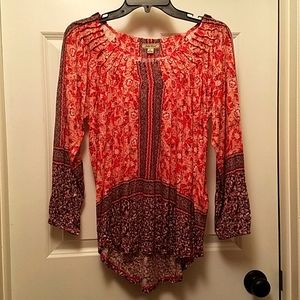NWT Lucky brand blouse 3/4 Sleeve